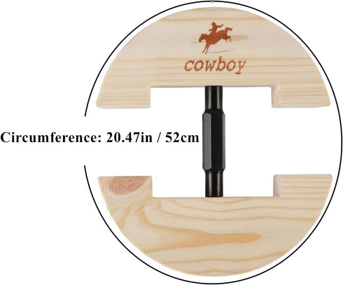 Cowboy Hat Stretcher,Small Size 6 1/2 to 9 1/2-Colourful Adjustable Buckle Heavy Duty (Small, Black)...