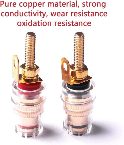 Atoplee Speaker Terminal Binding Post 5 Pair Banana Plug Socket Connector for Amplifier Speaker Terminal Connector...