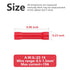 120pcs Red Butt Splice Crimp Connectors, (22-16) AWG Insulated Electrical Wire Crimp Connectors, Butt Splice Terminals, 12-10 Gauge Red Butt Conne...