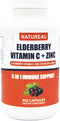 5 in 1 Elderberry Immune Support Supplement, Daily Immune Boosters for Adults Antioxidants Supplement, Elderberry 1000 mg, Vitamin C, Zinc, Echina...