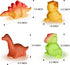 Light Up Bath Toys,6 Packs Floating Dinosaur Bathtub Toys for Toddlers,No Hole Baby Bath Toys for Kids,Great Birthday Christmas Easter for Boy and...