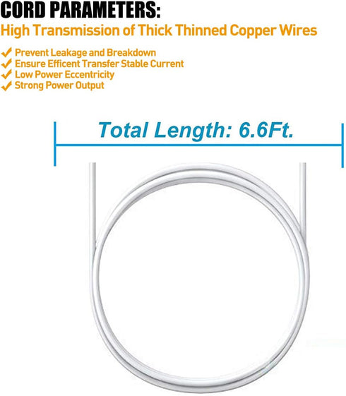 6V Power Charger Cord for HelloBaby HB32 HB28 H24 HB32RX RJ-AS060600U003, DXR-5 Breg D0660 Baby Monitor Charger, GPX PC308B PC332B PC108B PC800 Po...