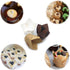 Tulip Cupcake Liners 150-Pack, Premium Standard Greaseproof Baking Cups(White-Natural-Brown)...