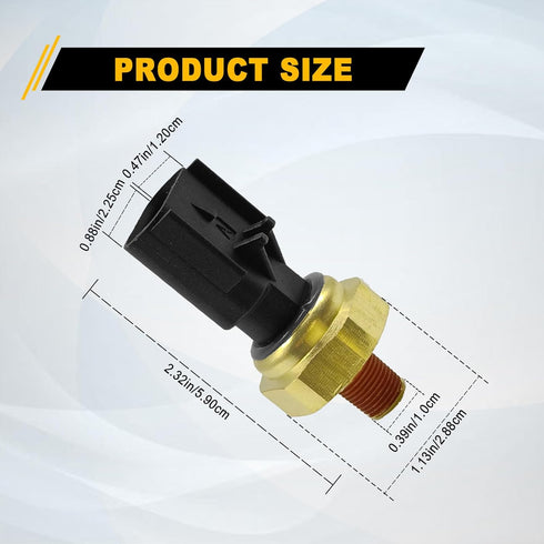 Engine Oil Pressure Sensor Sender Switch Compatible with Chrysler 200 Aspen Pacifica Jeep Grand Cherokee Dodge Magnum Avenger Ram 1500 2500 3500, ...