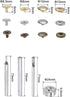 uxcell 60 Sets Leather Snap Fasteners Kit 10mm Metal Press Studs Buttons Tool with 4 Setter Tools & Storage Box for Clothing Leather Sewing...