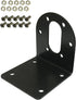 Black 37mm DC Gear Motors Mounting Bracket, Iron Anti-Rust Gearbox L-Shape Fixed Seat, Gear Reduction Motor Holder...
