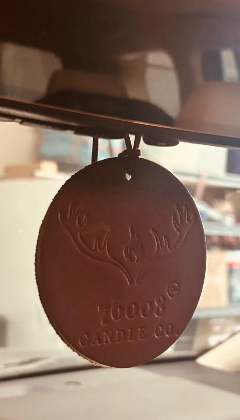 Leather Scented Car Air Freshner | Fathers Day Gifts for Dad from Daughter Son | Odor Eliminator | Automotive Accessories |Car perfume for Men | F...