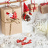 Pack of 50pcs Christmas Clips, Snowflake Red Wood Clothespins for Game Favors Craft, Wood Clips Set for Card Paper Photo Photography Activity (Red...