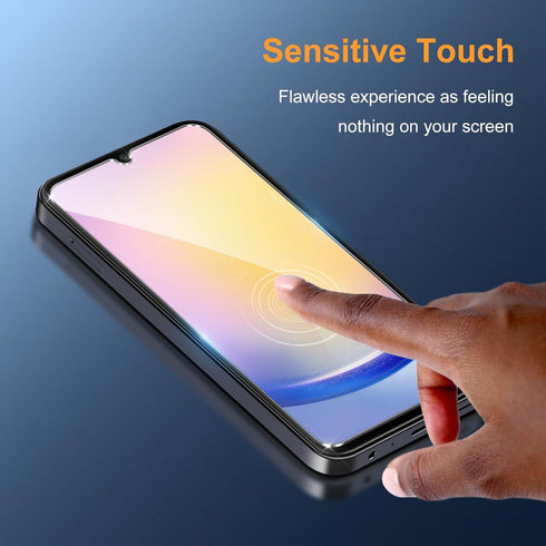 LYWHL 3 Pack for Samsung Galaxy A25 5G Screen Protector, Tempered Glass HD Clear 9H Hardness Protector Film for Galaxy A25 5G, Anti Scratch Bubble...