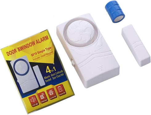 Wireless Home Security burglar alarm, Magnetic Sensor Door Window Alarm, Super Loud 110dB, Pool Door Alarm for Kids Pack of 4...
