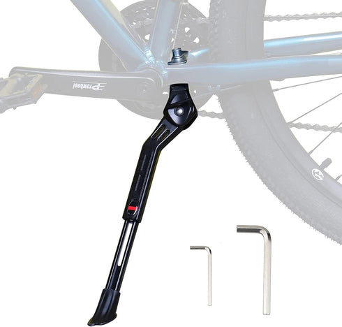 ZUKKA Bicycle Center Kickstand Adjustable Height Bike Kickstand Aluminium Alloy Kick Stand Fits For 24/26/28 Inch Mountain bike,Road bicycle,MTB...