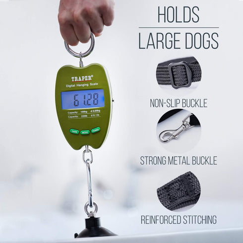 Dog Bathing Tether with Suction Cup for Pet Shower and Grooming...