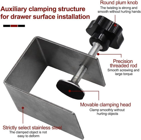 Cabinet Drawer Installation Clamps, 2PCS Right, Left-Side Drawer Installation Clamps Tools Front Cabinet Drawer Woodworking Clamps Drawer Jig for ...