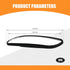 2 PCS Car Rearview Mirror Blind Spot Mirror, 5.23" x 1.18" ABS Shell Adjustable Convex Reversing Auxiliary Mirror, 3M Adhesive Backing for Easy In...