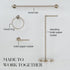Marmolux Acc Brushed Towel Ring for Bathroom - Hand Towel Holder for Bathroom Wall - SUS304 Stainless Steel Bathroom Towel Rack Hardware Set....