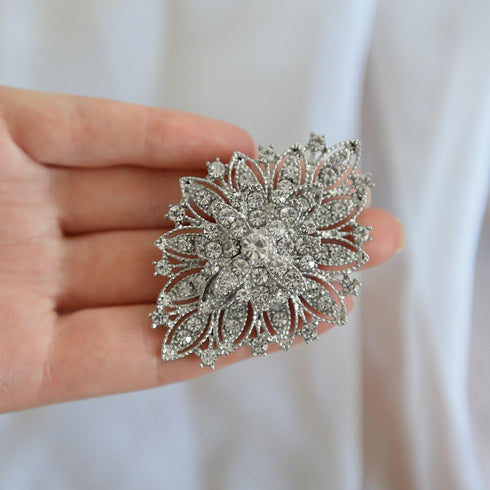 Mariell Vintage Wedding Jewelry Crystal Bridal Brooch Pin for Brides, Bridesmaids, Mother of The Bride...