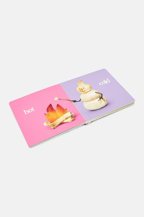 eeBoo: Play with Your Food Opposites Board Book by Saxton Freeman, Offers an Introduction to Opposites, enjoy with your Child, Educational Book to...