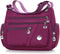 WITERY Nylon Crossboby Bags for Women - Waterproof Zipper Multi-Pocket Crossboby Purse Lightweight Shoulder Bag...