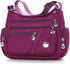 WITERY Nylon Crossboby Bags for Women - Waterproof Zipper Multi-Pocket Crossboby Purse Lightweight Shoulder Bag...