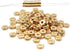 INSPIRELLE 100pcs Heishi Beads 6mm Long-Lasting Disc Brass Rondelle Spacer Beads Pale Gold Plated Flat Round Shape Jewelry Metal Spacers for Brace...