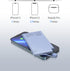 TNTOR Portable Charger, 5000mAh Ultra Slim Power Bank with Built in Lightning Cable Compatible with iPhone 14/13/12/11/X/8/7 Series Blue......