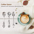 6PCS Coffee Spoons, Tiny Spoons Vintage Carved Coffee Spoon Creative Tableware Espresso Spoons Small Tea Spoons Mixing Spoons Mini Dessert Spoons ...