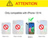 iPhone 13 Case, iPhone 14 Card Holder Case, Slim and Lightweight Premium Leather Phone Wallet with Card Slots Shockproof Folio Flip Protective She...