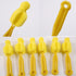 Long Handle Bottle Nipple Cleaner Sponge Brush, BPA-Free Bottle Scrubber - Yellow|6 Pack...