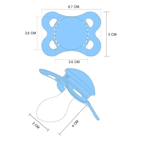 LittleForBig Bigshield Generation-3 Single Big Sized Pacifier Blue...
