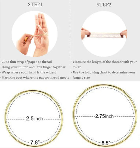 Edforce Stainless Steel Glossy Thin Round Bangle Bracelet Set for Women, Set of 7...