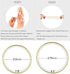 Edforce Stainless Steel Glossy Thin Round Bangle Bracelet Set for Women, Set of 7...