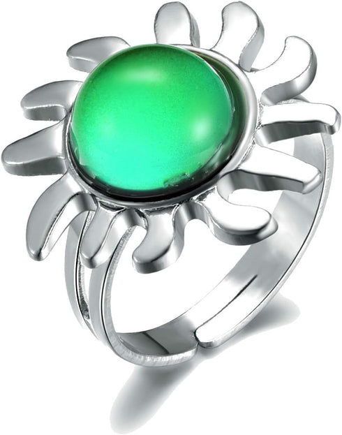 12pcsChristmas present Mixed Mood rings classic temperature change color mood ring lovers (Adjustable Size)...
