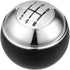 5 Speed Manual Gear Shift Knob Compatible for Mini R50 R53 2000-2006 for Mini Cabrio R52 2002-2008, Durable Plastic Black Silver Tone...