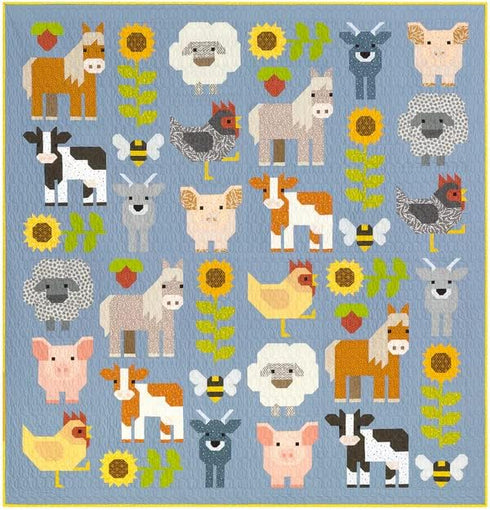 Elizabeth Hartman Fab Farm Pattern, Multi...
