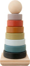 *Memorial*Day*Sale Neutral Rainbow Wooden Ring Stacker Toy | Montessori Stacking Rings for Toddlers | Educational & Developmental Sensory Toys Non...