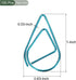 YOKIVE 100 Pcs Paper Clips, Drop-Shaped | Keep Desk Neat, Great for Art, Home, Daily Use (Blue, 1-Inch)...