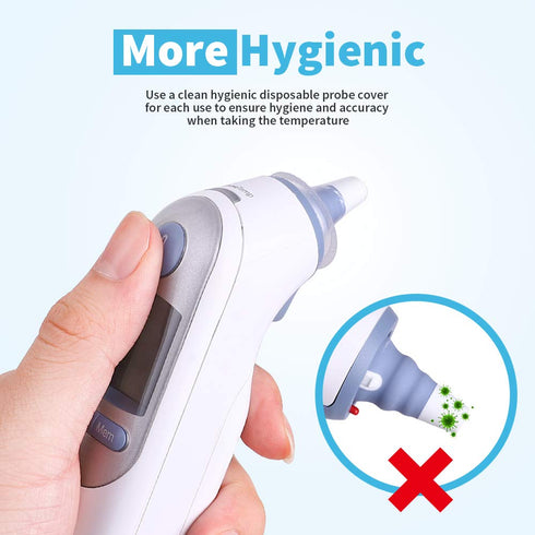 400X Ear Thermometer Probe Covers Lens Filters Refill Caps for All Braun Models, BPA Free and Disposable for Braun 400...