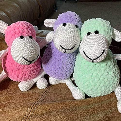 Himalaya Dolphin Baby Yarn Knitting Yarn 2 Skeins 264 Yards 2x100gram Super Bulky Baby Blanket Yarn (80345)...