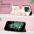 OnePlus 10 Pro 5G Case, Leather Wallet Case Flip Folio Cover with Card Holder Kickstand for Girls Women, Marble Fashionable Designs, Protective Ph...
