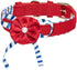 Blueberry Pet 4 Patterns Bon Voyage Sea Lover Adjustable Dog Collar in Timeless Red, Neck 13-16.5", for Medium Breed...
