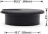 12 Pack 2 Inch Black Desk Grommet Kit Wire Cable Hole Cover Organizer Plastic Cover for Office Cord Management (Black)...