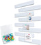 Felt Pin Board Bar 13"x2", Pack of 8 Bulletin Board Strips with 40 Push Pins, Home Office Memos Notice Boards Felt Wall Tiles...