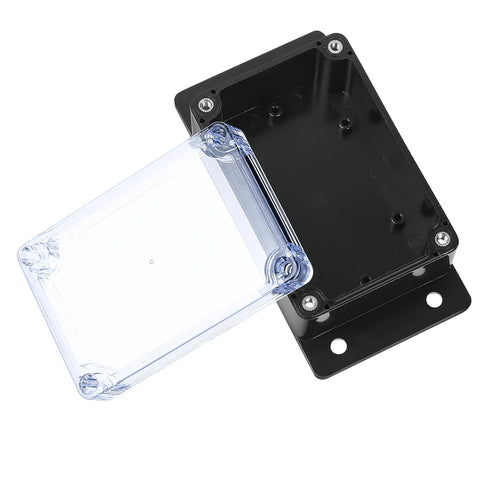 2 Pcs Junction Box, IP65 Waterproof Outdoor Electrical Box, Plastic Dustproof Project Box, General Electrical and Electronic Enclosure with Clear ...