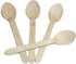 HUJI Eco- Friendly Wooden Spoons - Disposable Wood Cutlery! 50 Spoons 6.1"...