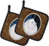 Caroline's Treasures SS8376PTHD Starry Night Samoyed Pair of Pot Holders Kitchen Heat Resistant Pot Holders Sets Oven Hot Pads for Cooking Baking ...
