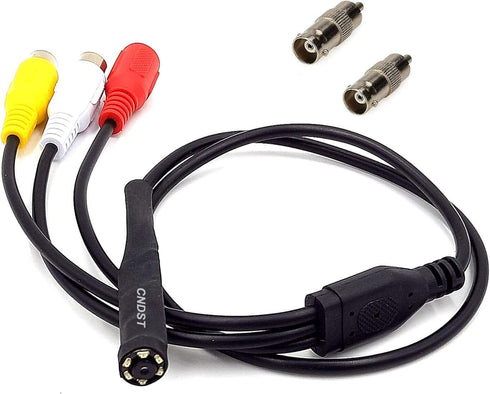 CCTV Hd Mini Pinhole Security Camera 90degree 1000tvl 6PCS Infrared IR LEDs Night Vision Pipe Snake Hidden Mini CCTV Surveillance Camera for Indoo...