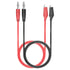 Goupchn 4mm Banana Plug to Alligator Clip Test Leads Crocodile Clips Copper Soft Flexible Cable Wire Set 2PCS Red Black...