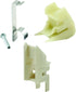 Prime-Line FS 291B Block and Tackle Top and Bottom Guides, 1-3/32 In., Plastic and Steel Components (Single Pack)...