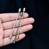 2 Pieces Collar Pin Collar Bar Collar Bar Pin Shirt Collar Bar Tie Pins Necktie Pins Clip Clasp Lapel Stick Brooch Screw Design Shirt Collar Bar f...