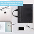 M&G Zipper Pouch with Handle 12x15 in Large Pocket File Bag, A4 Foldable Document Storage Bag for Office Carrying Paper Files Books Filing Folder ...